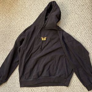 Brandy Melville black butterfly hoodie sweatshirt (2019)